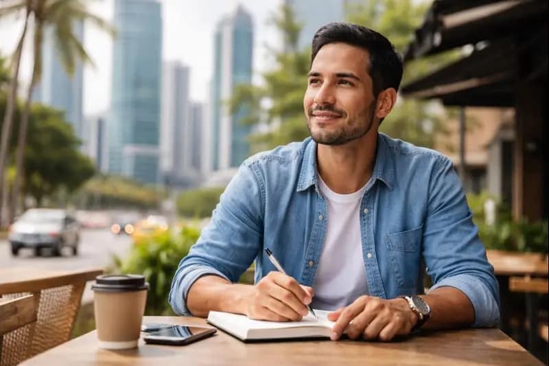 Marvin Joel Lezcano Colindres hablando sobre desarrollo urbano en Panamá