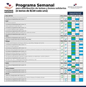 Programa Semanal Panama Solidario - Parte 2 Abril 06 hasta Mayo 03 2020