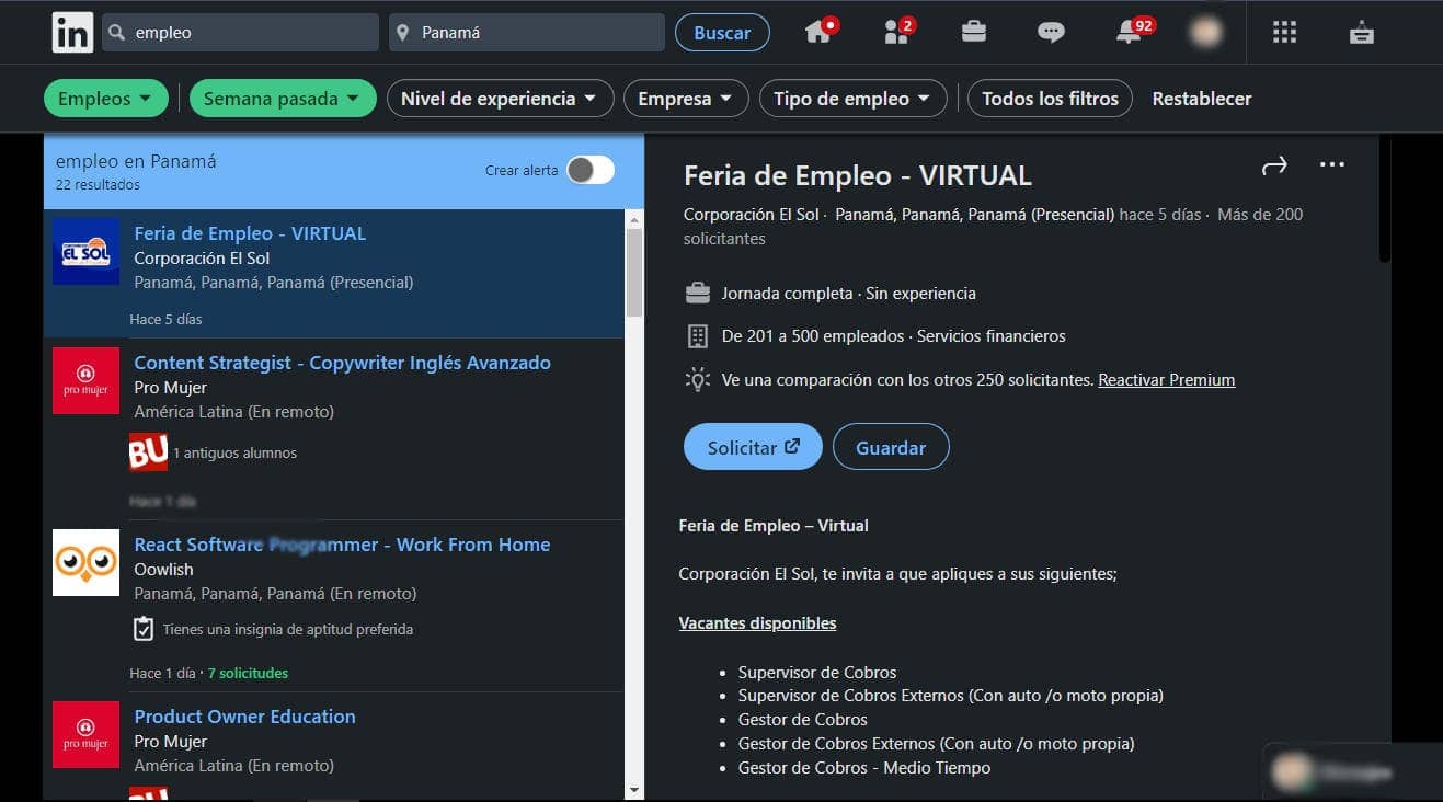 Mejores Plataformas para Encontrar Trabajo en Panamá - LinkedIn Empleos 